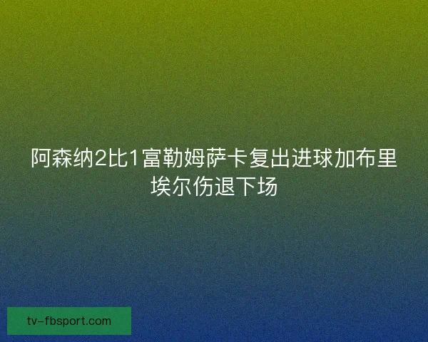 阿森纳2比1富勒姆萨卡复出进球加布里埃尔伤退下场
